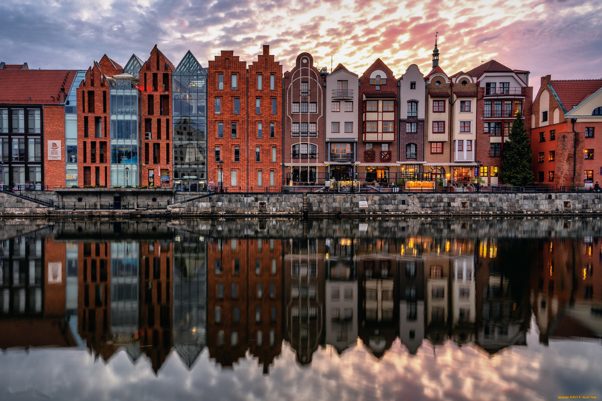 ,  , , poland, reflection, gdansk